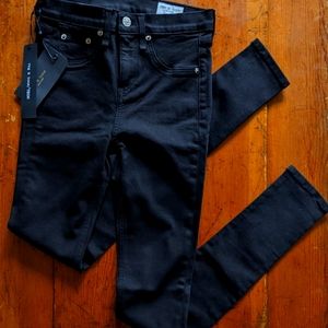 NWT Rag & Bone Black High Rise Nina Skinny Jeans